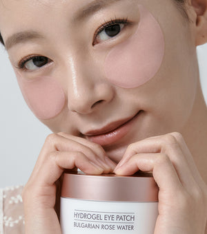 HEIMISH Bulgarian Rose Hydrogel Eye Patch 60 Parches – Parches Hidratantes e Iluminadores con Agua de Rosa Damascena