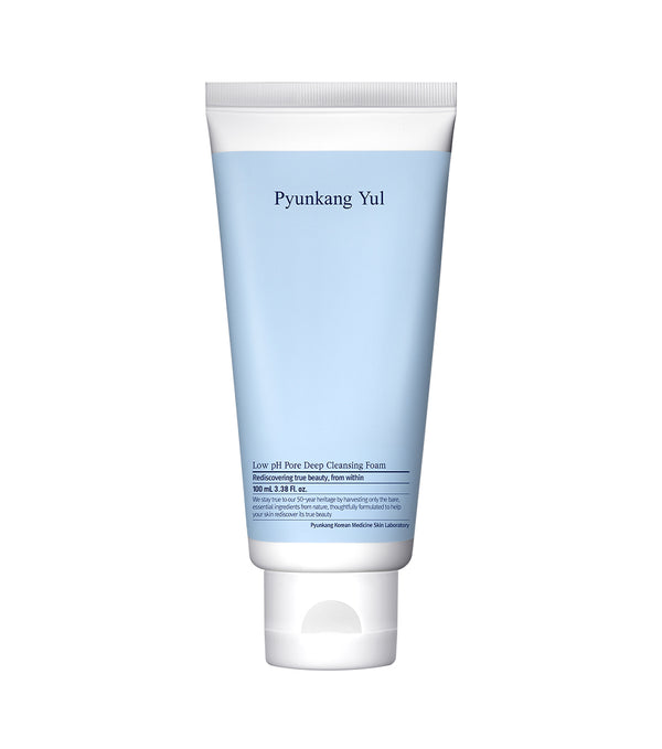 PYUNKANG YUL Low pH Pore Deep Cleansing Foam 100ml – Limpiador de Poros Profundo con Centella Asiática