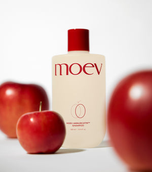 MOEV Annurcatin Shampoo 300ml – Champú Fortalecedor Anticaída con Extracto de Manzana Annurca, Cafeína y Biotina