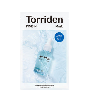 TORRIDEN Dive In Hyaluronic Acid Mask 10u – Mascarilla de Hidratación Profunda con Ácido Hialurónico 5D