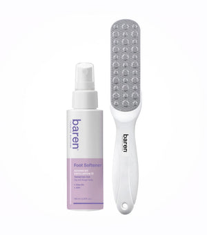 BAREN Foot Callus Eraser Home Set – Kit Exfoliante y Removedor de Callosidades con Chamaecyparis Obtusa