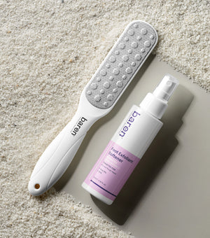BAREN Foot Callus Eraser Home Set – Kit Exfoliante y Removedor de Callosidades con Chamaecyparis Obtusa