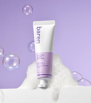 BAREN Pure Touch Portable Hand Wash 50ml – Jabón de Manos Portátil en Espuma con Chamaecyparis Obtusa