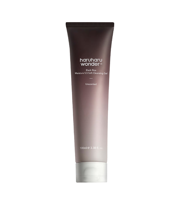 HARUHARU WONDER Black Rice Moisture 5.5 Soft Cleansing Gel 100ml – Limpiador Facial Suave y Equilibrante con Arroz Negro Fermentado