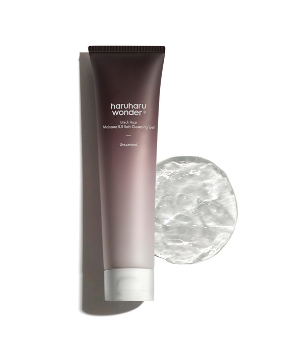 HARUHARU WONDER Black Rice Moisture 5.5 Soft Cleansing Gel 100ml – Limpiador Facial Suave y Equilibrante con Arroz Negro Fermentado