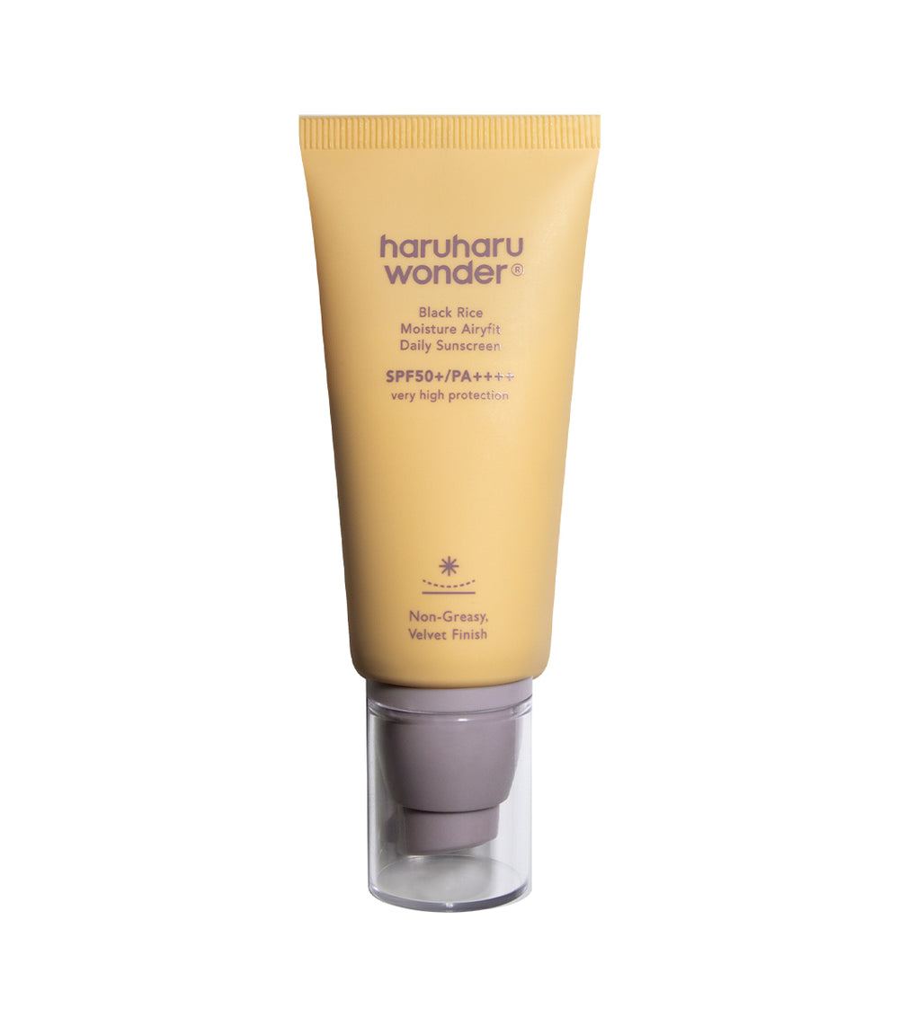 HARUHARU WONDER Black Rice Moisture Airyfit Daily Sunscreen 50ml – Protector Solar Hidratante con Arroz Negro Fermentado