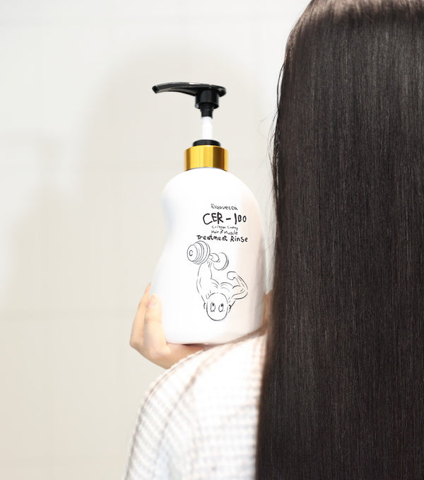 ELIZAVECCA CER-100 Collagen Coating Hair Muscle Treatment Rinse 500ml – Acondicionador Reparador Profundo con Colágeno Hidrolizado