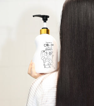 ELIZAVECCA CER-100 Collagen Coating Hair Muscle Shampoo 500ml – Champú Fortalecedor y Revitalizante con Colágeno Hidrolizado