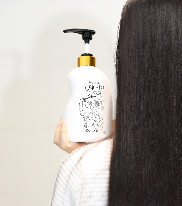 ELIZAVECCA CER-100 Collagen Coating Hair Muscle Shampoo 500ml – Champú Fortalecedor y Revitalizante con Colágeno Hidrolizado