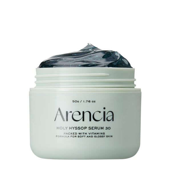 ARENCIA Holy Hyssop Serum 30 50g – Serum Facial de Hidratación Profunda con Extracto de Hisopo, Prebióticos y Ácido Hialurónico