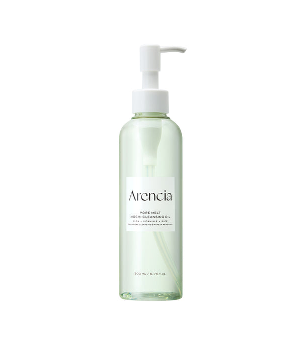 ARENCIA Pore Melt Mochi Cleansing Oil 200ml – Aceite Limpiador Disolvente de Impurezas con Aceite de Salvado de Arroz y Jojoba