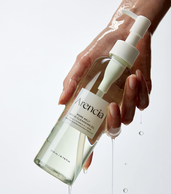 ARENCIA Pore Melt Mochi Cleansing Oil 200ml – Aceite Limpiador Disolvente de Impurezas con Aceite de Salvado de Arroz y Jojoba