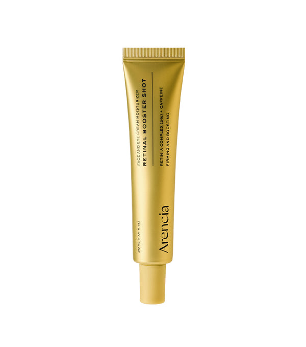 ARENCIA Retinal Booster Shot 30ml – Concentrado Facial Renovador Anti-Arrugas con Retinaldehído, Bakuchiol y Péptidos