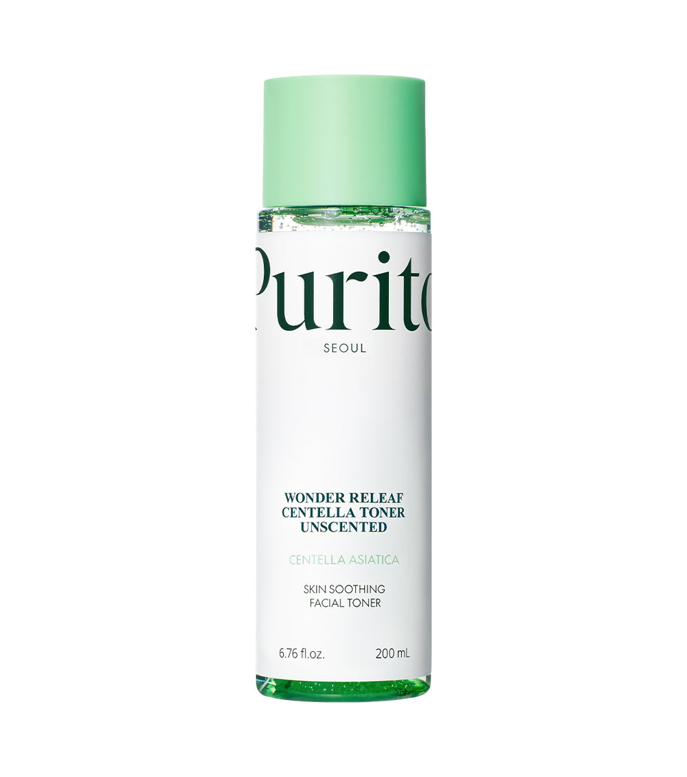 PURITO Wonder Releaf Centella Toner Unscented 200ml – Tónico Facial Calmante con Centella Asiática Coreana