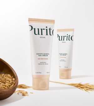 PURITO Oat in Calming Gel Cream 100ml – Crema Gel Calmante e Hidratante con Agua de Semilla de Avena