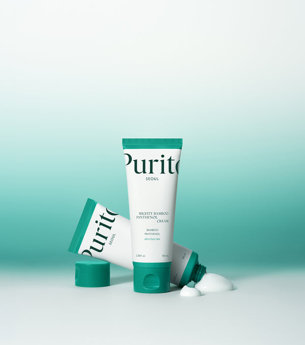PURITO Mighty Bamboo Panthenol Cream 100ml – Crema Facial Hidratante y Reparadora con Pantenol al 10%