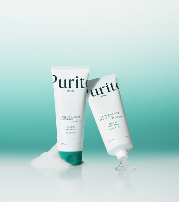 PURITO Mighty Bamboo Panthenol Cleanser 150ml – Limpiador Facial de pH Bajo con Pantenol y Extracto de Bambú