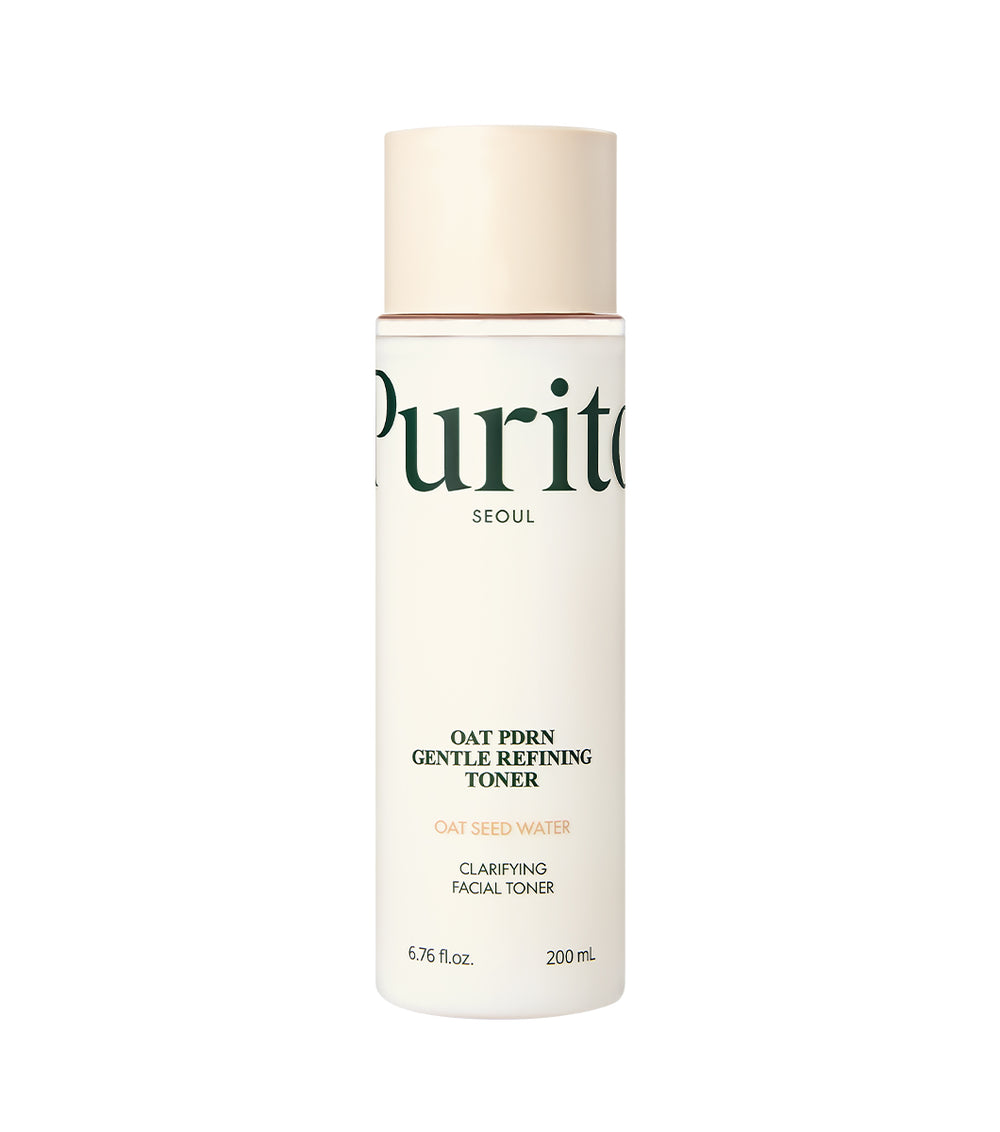 PURITO Oat Pdrn Gentle Refining Toner 200ml – Tónico Facial Exfoliante Suave con Agua de Semilla de Avena