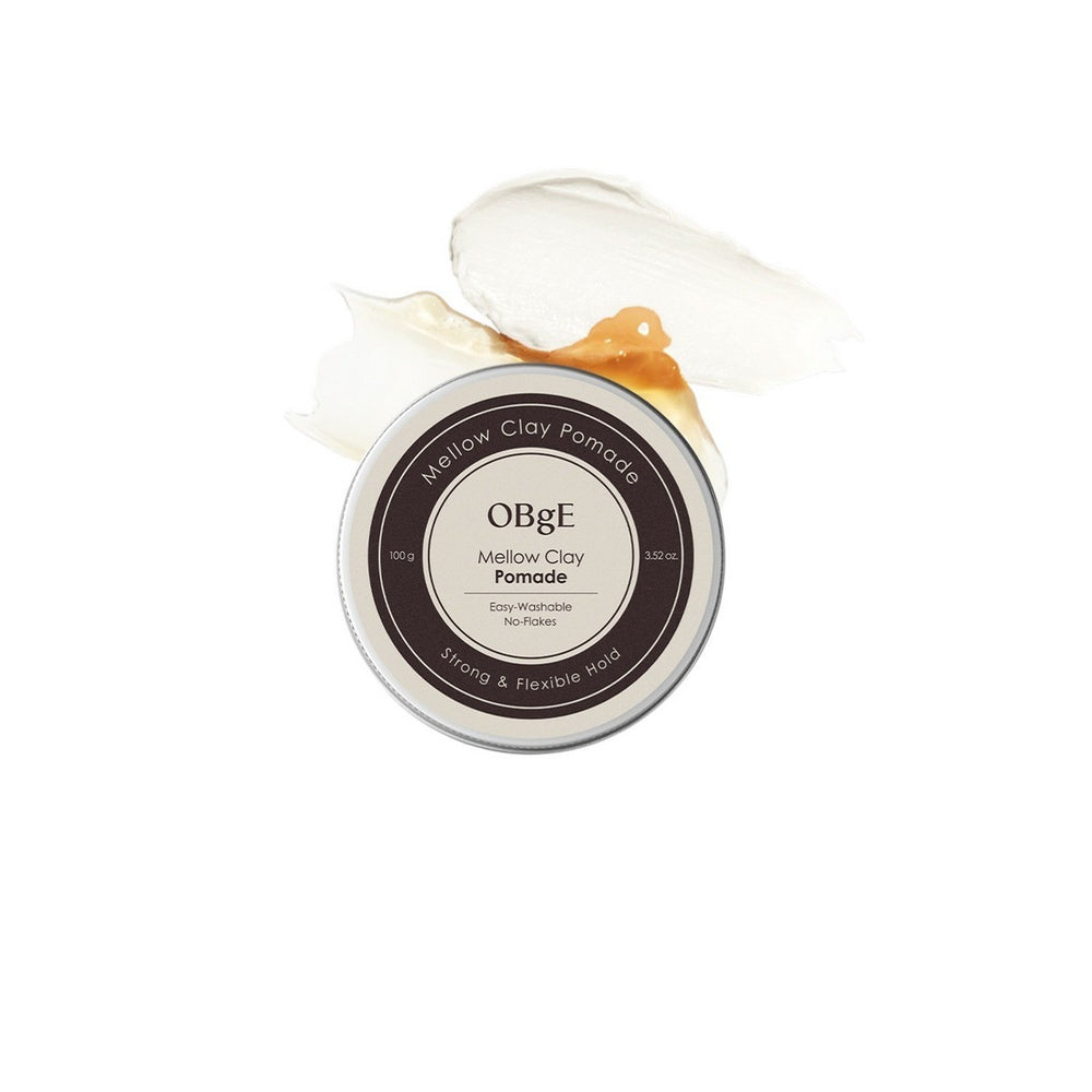 OBGE Mellow Clay Pomade 100g – Pomada Capilar de Fijación Flexible con Arcilla de Caolín