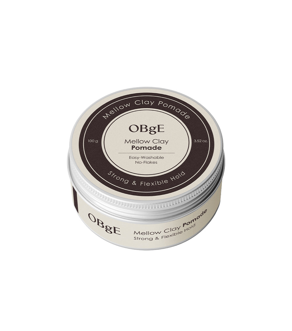 OBGE Mellow Clay Pomade 100g – Pomada Capilar de Fijación Flexible con Arcilla de Caolín