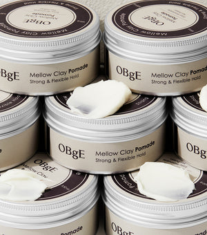 OBGE Mellow Clay Pomade 100g – Pomada Capilar de Fijación Flexible con Arcilla de Caolín