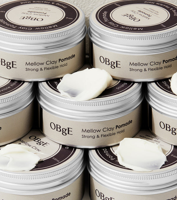 OBGE Mellow Clay Pomade 100g – Pomada Capilar de Fijación Flexible con Arcilla de Caolín