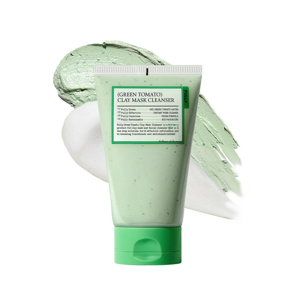 FULLY Green Tomato Clay Mask Cleanser 120ml – Limpiador y Mascarilla de Arcilla Purificante con Tomate Verde