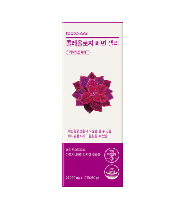 FOODOLOGY Coleology Bowel Movement Jelly 10 Sticks – Suplemento Digestivo y Control de Peso con Extractos Botanicos