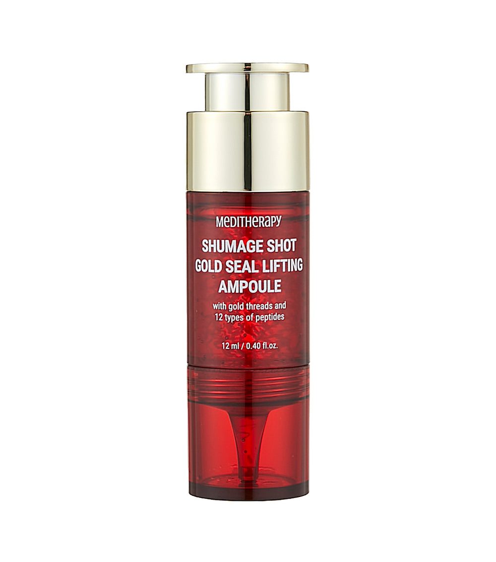 MEDITHERAPY Shumage Shot Gold Seal Lifting Ampoule 12ml – Ampolla Reafirmante Efecto Hilos con Oro Coloidal
