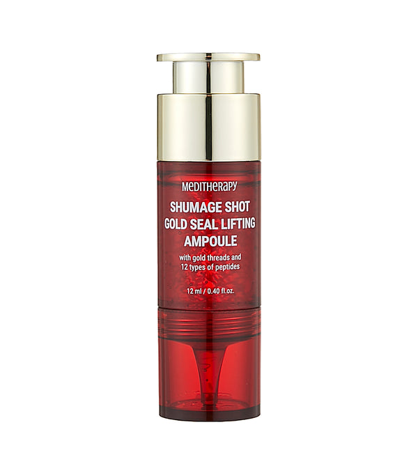 MEDITHERAPY Shumage Shot Gold Seal Lifting Ampoule 12ml – Ampolla Reafirmante Efecto Hilos con Oro Coloidal