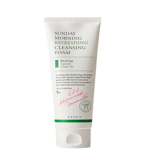 AXIS-Y Sunday Morning Refreshing Cleansing Foam 120ml – Limpiador Facial Espumoso pH 5.5 con Aquaxyl