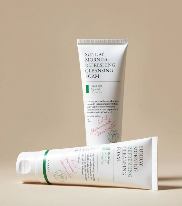 AXIS-Y Sunday Morning Refreshing Cleansing Foam 120ml – Limpiador Facial Espumoso pH 5.5 con Aquaxyl