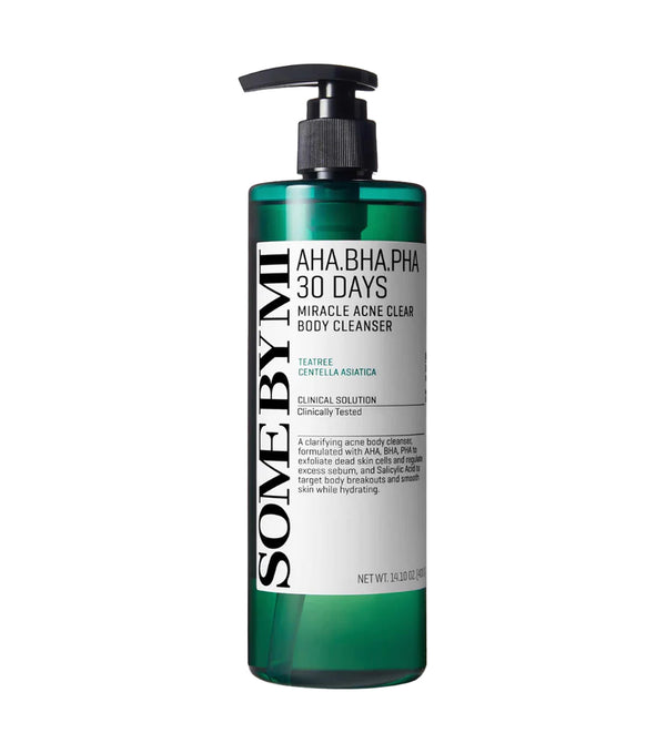 Some By Mi Aha-Bha-Pha 30 Days Miracle Acne Clear Body Cleanser 400g – Limpiador Corporal Antiacné Con Ácido Salicílico