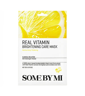 Some By Mi Real Vitamin Brightening Care Mask 20g – Mascarilla Facial Iluminadora Con Vitamina C