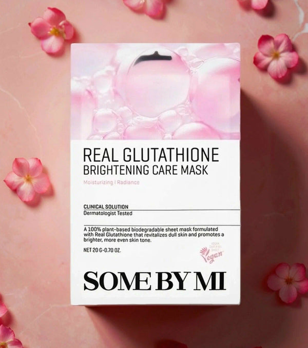 Some By Mi Real Glutathione Brightening Care Mask 20g – Mascarilla Facial Iluminadora Con Glutatión