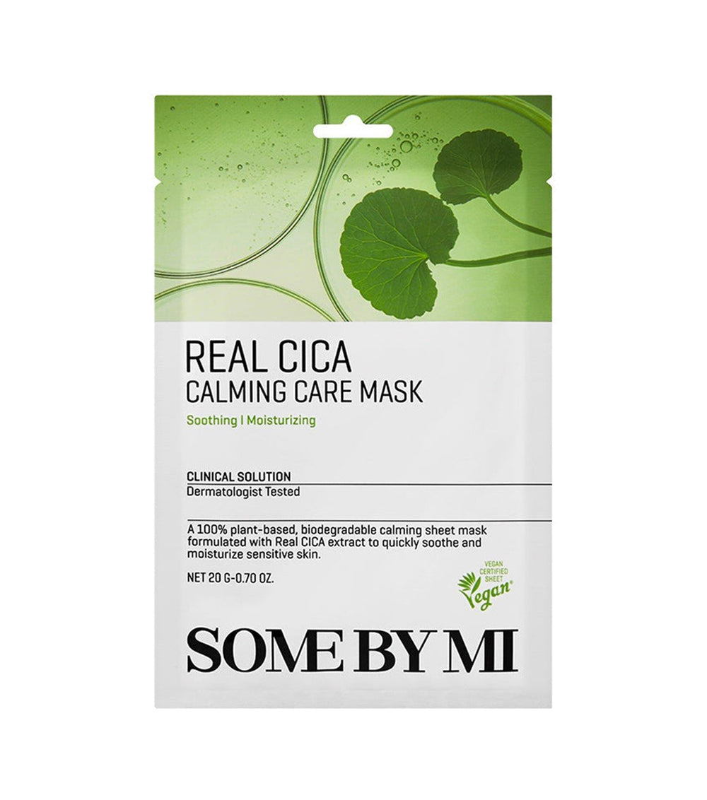 Some By Mi Real Cica Calming Care Mask 20g – Mascarilla Facial Calmante Con Centella Asiática