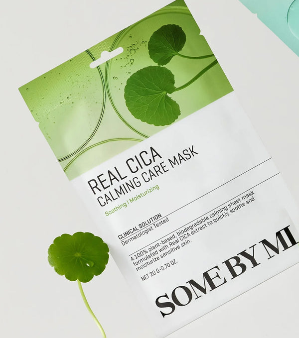 Some By Mi Real Cica Calming Care Mask 20g – Mascarilla Facial Calmante Con Centella Asiática