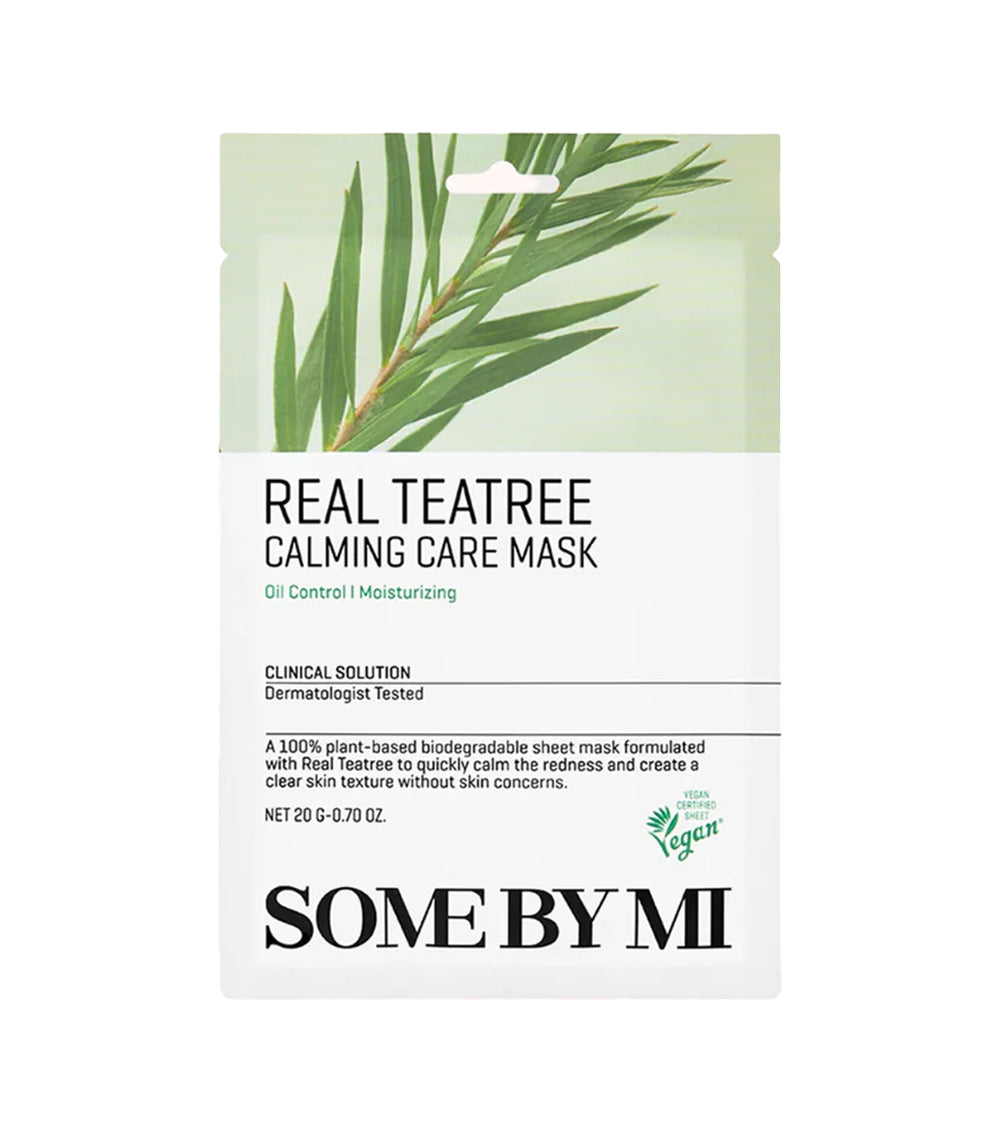 Some By Mi Real Teatree Calming Care Mask 20g – Mascarilla Facial Calmante Con Árbol De Té