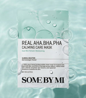 Some By Mi Real Aha-Bha-Pha Calming Care Mask 20g – Mascarilla Facial Exfoliante Con Complejo De Ácidos