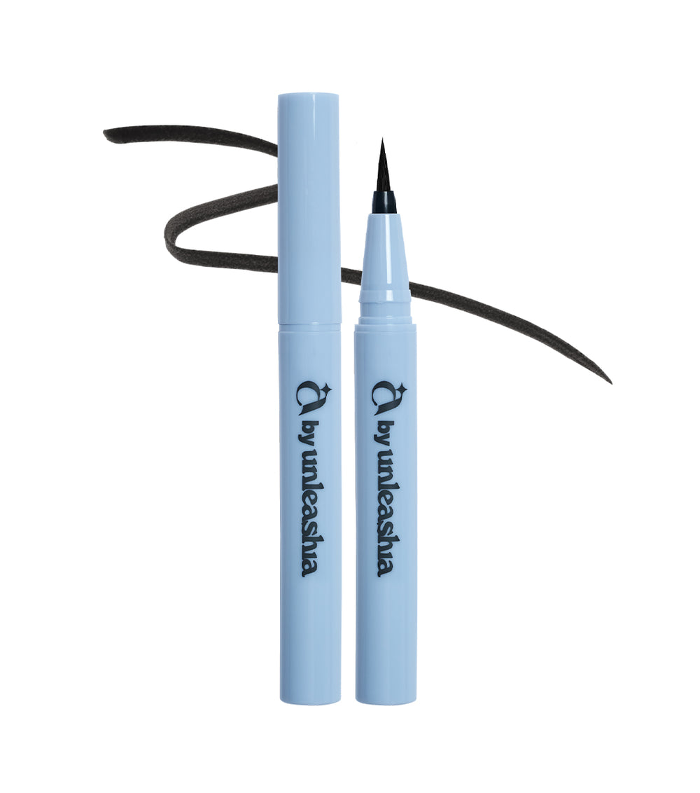 A BY UNLEASHIA Non Stop Liquid Eyeliner 0.6g – Delineador de Ojos Líquido con Copolímero de Acrilato