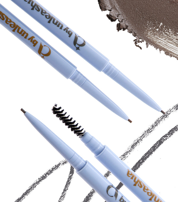 A BY UNLEASHIA Real Fine 1mm Eyebrow Pencil 0.05g – Lápiz de Cejas Ultra Fino con Aceite de Soja Hidrogenado