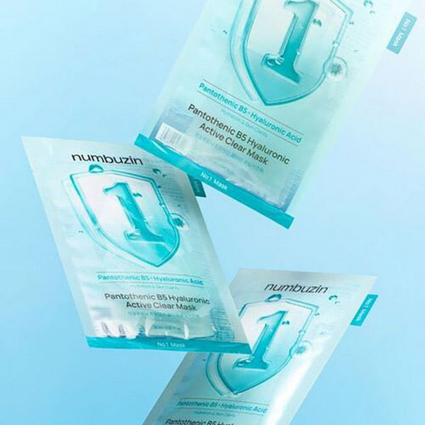 NUMBUZIN No.1 Pantothenic B5 Hyaluronic Active Clear Mask 1u – Mascarilla Calmante Anti-imperfecciones con Ácido Pantoténico (Vitamina B5)