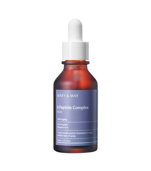 MARY&MAY 6 Peptide Complex Serum 30ml – Sérum Antiedad y Regenerador con Complejo de 6 Péptidos