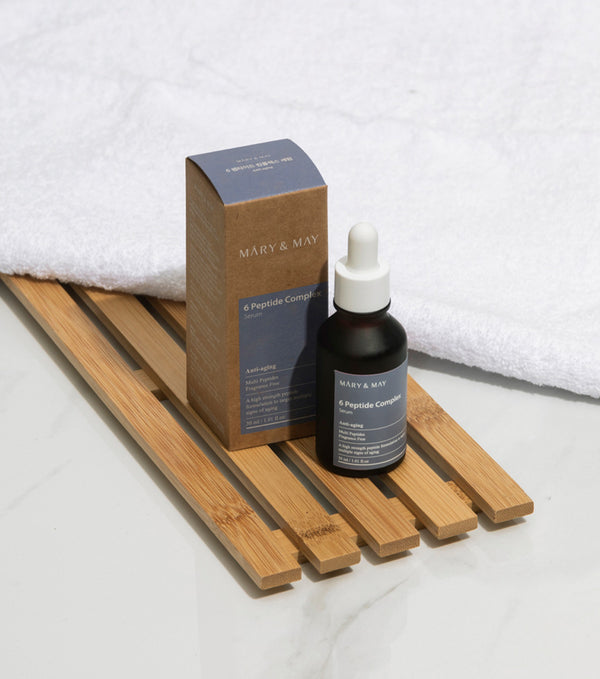 MARY&MAY 6 Peptide Complex Serum 30ml – Sérum Antiedad y Regenerador con Complejo de 6 Péptidos