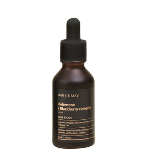 MARY&MAY Idebenone + Blackberry Complex Serum 30ml – Sérum Antioxidante e Iluminador con Idebenona