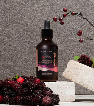 MARY&MAY Idebenone + Blackberry Complex Serum 30ml – Sérum Antioxidante e Iluminador con Idebenona