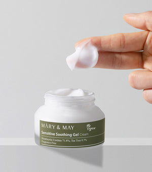 MARY&MAY Sensitive Soothing Gel Cream 70g – Crema Gel Calmante y Anti-imperfecciones con Houttuynia