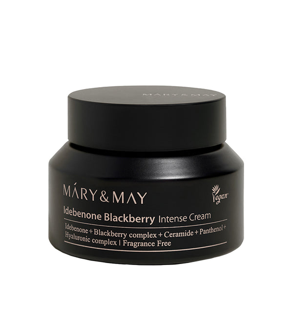 MARY&MAY Idebenone Blackberry Intense Cream 70g – Crema Antioxidante y Reafirmante con Idebenona