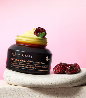 MARY&MAY Idebenone Blackberry Intense Cream 70g – Crema Antioxidante y Reafirmante con Idebenona