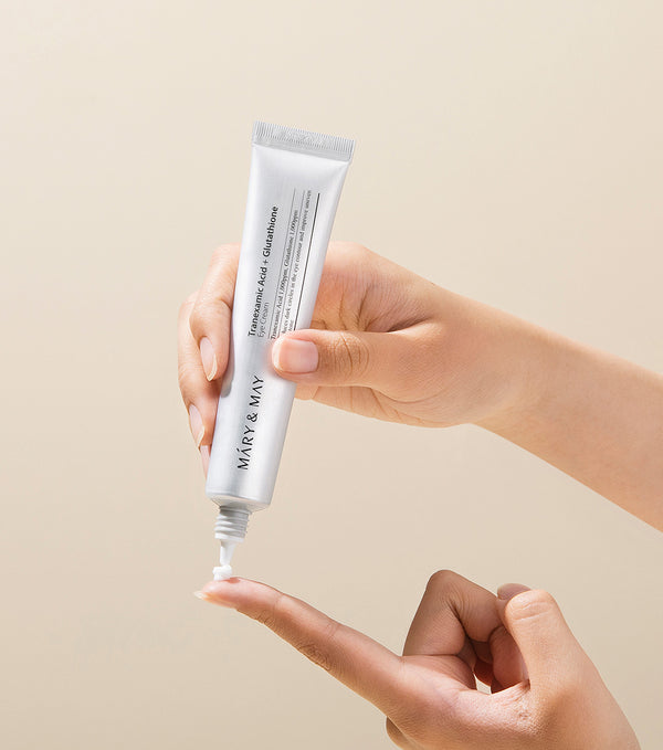 MARY&MAY Tranexamic Acid + Glutathione Eye Cream 30g – Crema para Contorno de Ojos Aclarante con Ácido Tranexámico